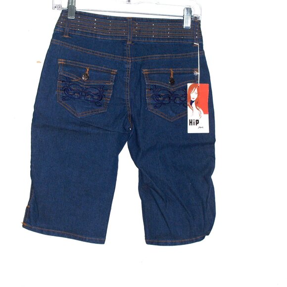 New With Tag Blue Size 3 Hip Jeans Shorts - Picture 2 of 2